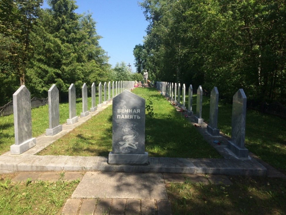 Воинское захоронение в п. Кунья